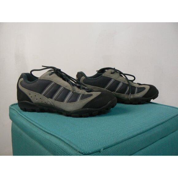 Shimano Grey Lace Up SH-M 021G Mountain Bike Cycling Shoe With Cleats 7 EUC S394 - Picture 3 of 5